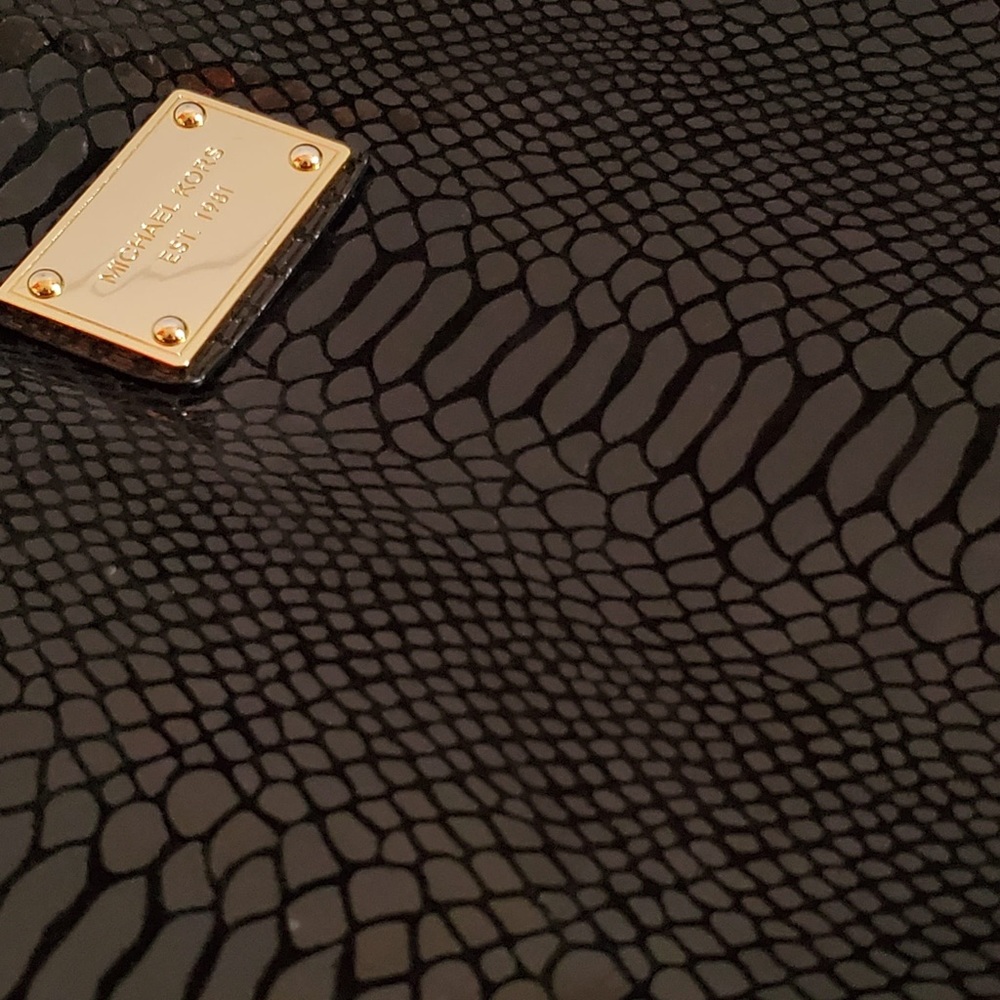MICHAEL KORS Black Python Style Notebook Cover‎ w… - image 9